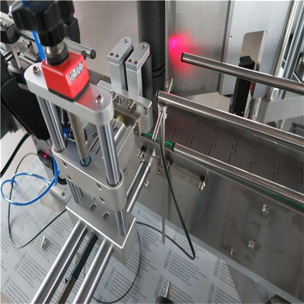 เครื่องติดฉลากขวดกลมอัตโนมัติมาตรฐานด้านหน้าและด้านหลัง