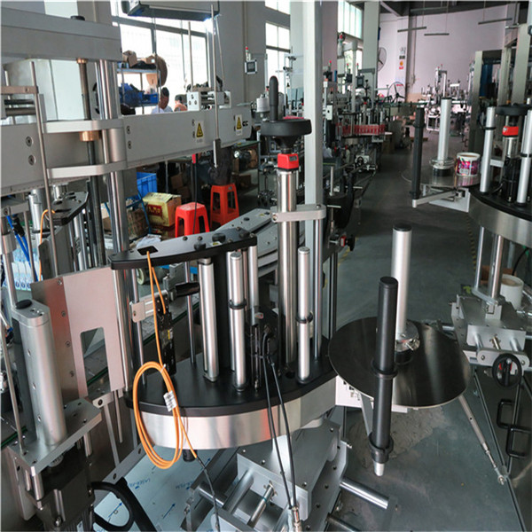 เครื่องติดฉลากขวดพลาสติก / แก้วสองด้าน, ฉลากขวดสแควร์