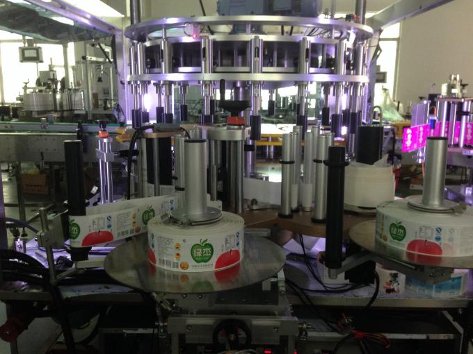 เครื่องติดฉลากแบบหมุนด้านหน้าและด้านหลัง / คอและความเร็วหน้า 15000B / H ใบรับรอง CE