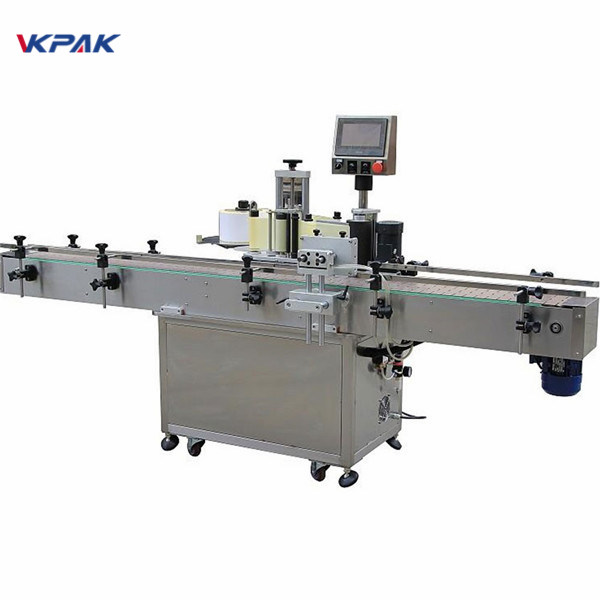 เครื่องติดฉลากขวดกลมแนวตั้งอัตโนมัติน้ำมัน