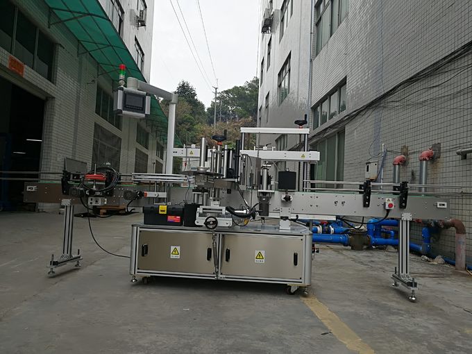 สติกเกอร์ติดด้วยตนเองระบบการติดฉลากอัตโนมัติหน้า - หลัง PLC Control